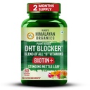 Himalayan Organics Plant-basert DHT-blokker med godhet av Nettle Leaves | fremmer hårvekst | For menn og kvinner - 60 Veg Kapsler