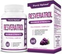 Rent optimal Resveratrol Supplement 1500mg – Trans-Resveratrol fra japanske Knotweed, polyfenol kompleks – støtter nådefull aldring, vitalitet, kognitiv og hud helse – 60 veganske kapsler