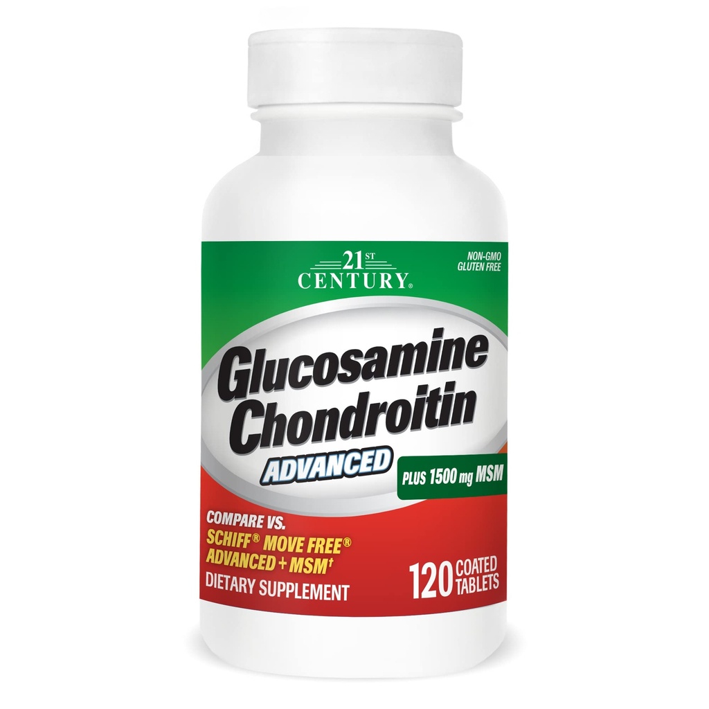 21st Century Healthcare Glukosamine Chondroitin Advanced 120 Tabs (27291)