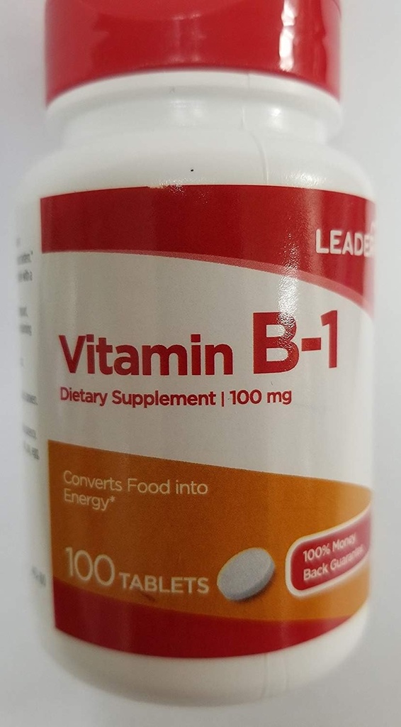 Leder vitamin B-1 100 mg, 100 tabletter hver (pakke på 3)