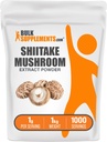 BulkSupplements.com Shiitake Mushroom Extract Powder - Shiitake Mushroom Powder Supplement, Immun Support - Vegan & Glutenfri, 1g per servering, 1kg (2,2 lbs) (Pack of 1)