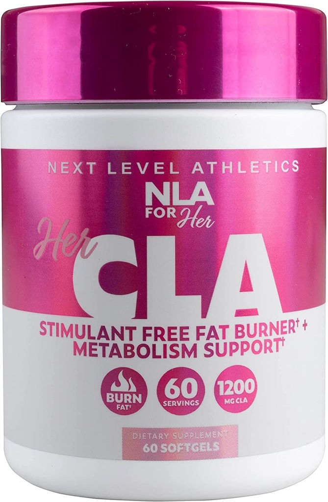 NLA For henne CLA, 1200 mg, 60 greve - Ingen koffein eller stimulanter, hjelpemidler i brennende fett, økende metabolisme, øker immunsystemet, øke styrke og utholdenhet, calorie Burn med Omega 6-Fatty Acids