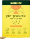Semaine Super Powered Prebiotic + Probiotic for kvinner, Effektiv 3-i-1 multi-handling formel til Nourish Gut Health, Soothe IBS, støtte Bloat Relief & Immunity Boost, klinisk studert (20 ct)