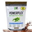 FysiVantage POWERPLEX Vegansk Protein pulver, kollagen alternativ - Økologisk plantebasert pea & Rice protein, Dairy-free, Non-GMO, støtter Muskel & felles utvinning, Monk frukt søtet 2 lb (Chokolate)