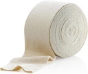 Elastisk tubular støtte bandasje størrelse F, 10M boks - naturlig farge (4" x 33 føtter) for stor kne støtte bandasje - medium til stor thigh, bomull spandex