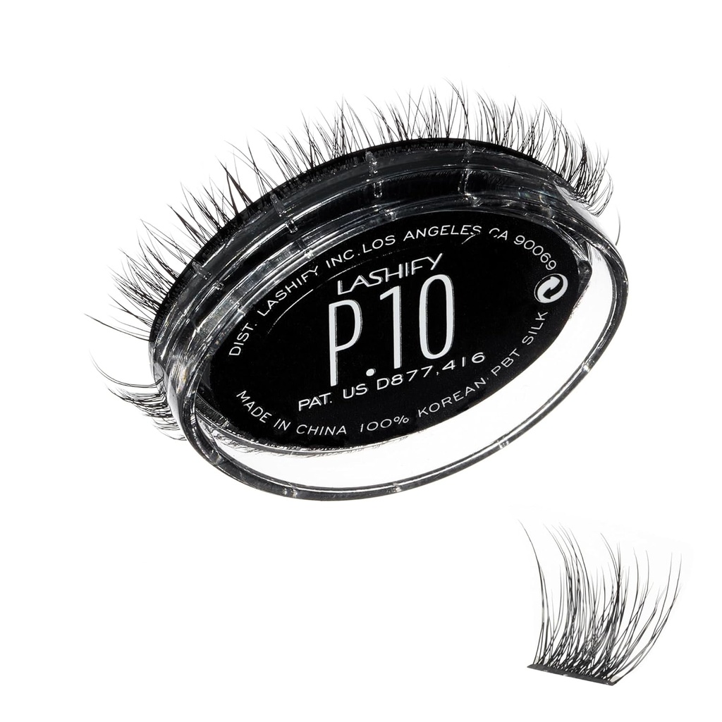 Lashify Plushy 10mm Gossamer Lashes i svart, lett DIY Falske Lashes for en Voluminous Men fortsatt naturlig utseende