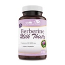 Berberine HCL 1200mg med Melke Thistle og Ceylon Cinnamon, Ampk Metabolic aktivator, sunn immunsystem og gastrointestinal velvære, 40 serveringer, 120 Veggie kapsler