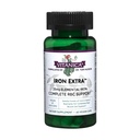 Vitanica Iron Extra, Jern Supplement Forbedret absorpsjon med vitamin C 500mg, Metylfolat 400mcg, B12 Vitamin 500mcg, kalsium, gul dock, Dandelion Root & Nettle Leaf ekstrakt, Vegan, 60 kapsler