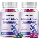 Kalsium Citrate Gummies, Chewable Kalsium Citrate 1000mg for bein, muskel og immun støtte, Ultimate Absorpsjon Kalsium Kosttilskudd for kvinner og menn, Blåbær, 120 Chews