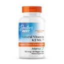 Doktorens beste naturvitamin K2 MK7 Supplement for menn og kvinner - Bein helse støtte, 100 mcg vitamin K-2 MK-7 Kapsler med MenaQ7, kalsium støtte, ikke GMO, Vegansk - 60 Veg Caps