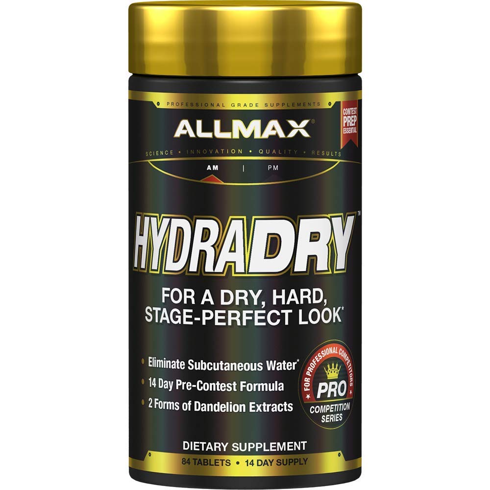 ALLMAX Nutrition HydraDry, 14-dagers før kontaminert vanntapssystem, 84 tabletter