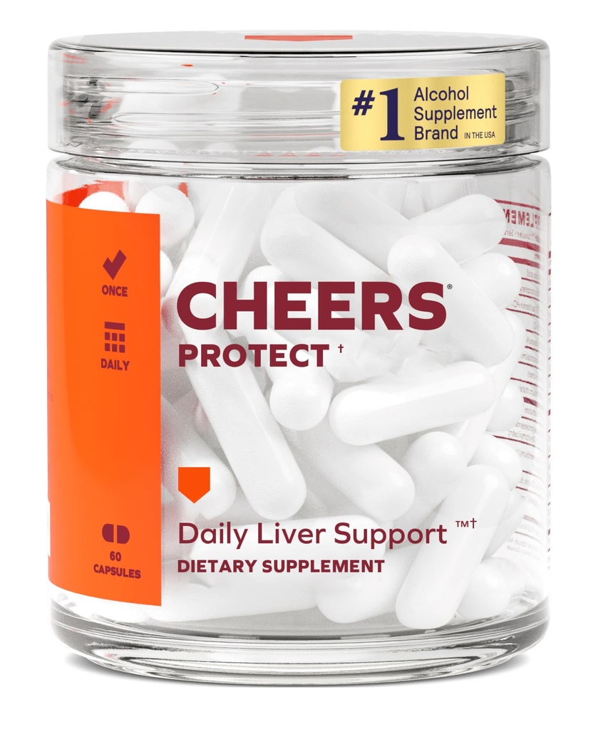 | Daglig levertilskudd for drikkere med L-cystein + DHM | Øke glutationnivåene | 30 doser Cysteine, dihydromyricetin, Melke Thistle, Prickly Pear, B-vitaminer, Ginger
