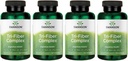 Swanson Tri-Fiber Complex - Digestive Helse Supplement laget med Psyllium, Oat Bran, & Apple Pectin - (100 kapsler) (4 pakke)