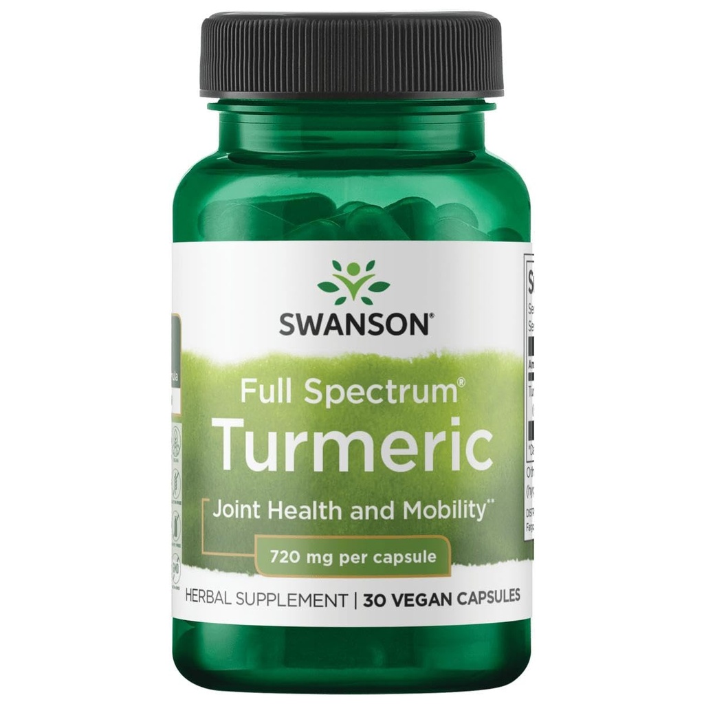 Swanson Turmeric 720 Milligrams 30 kapsler