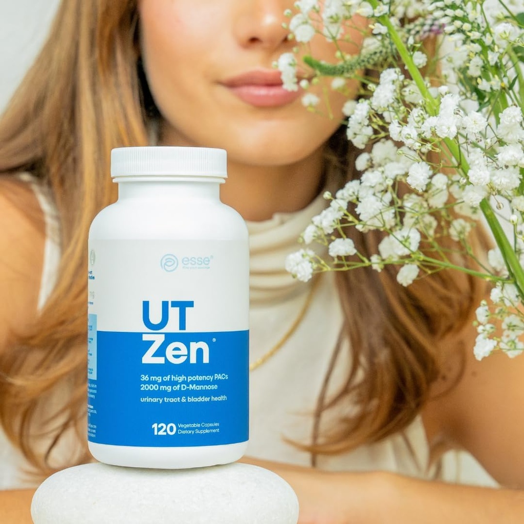 36 mg PAC Cranberry Pills for kvinner med 2000 mg naturlig D-Mannose for UTI | 120 kapsler | Vannoppløselige PACs | klinisk bevist for urinveistrakter og blender helse | Over disken og laget i USA