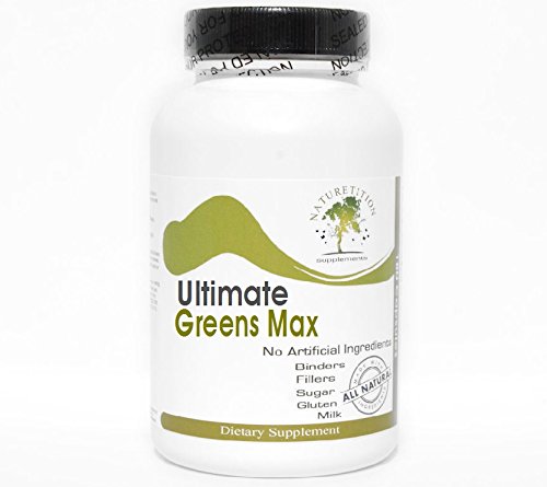 Ultimate Greens Max - Kelp Bladderwrack Dulse Clubmoss Irsk Moss Gentian ~ 90 Kapsler - Ingen tilsetningsstoffer ~ Naturetition kosttilskudd