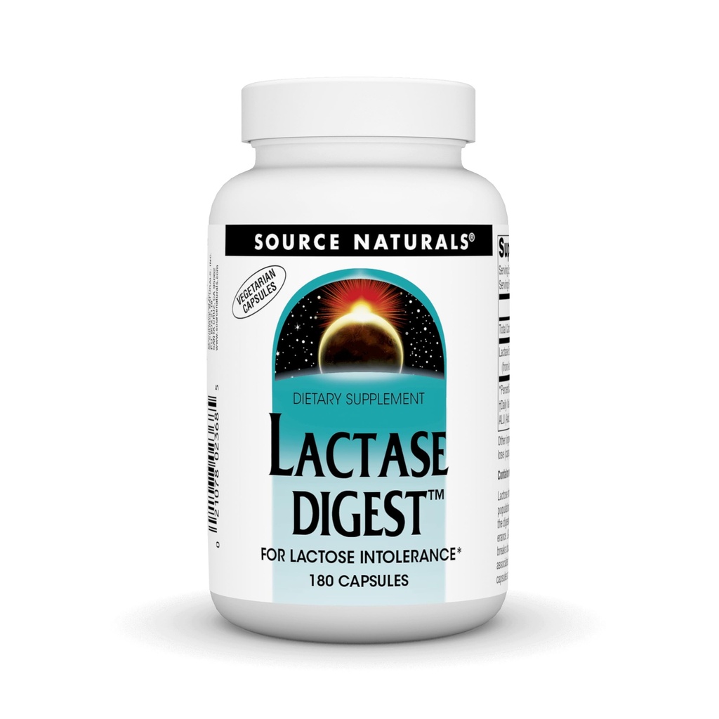 Kilde Naturals Lactase Digest, for Laktose Intolerance* - 180 kapsler