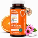 En dose immunisme Quercetin med vitamin C og sink, vitamin D, 500 mg Quercetin Bromelain med Echinacea & B vitaminer, Lung Immune Support Supplement 7 i 1 immunforsvar Booster (60 grev)