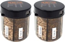 Monster Supplement Medisin Pille Dispenser med sammenliknende etiketter - Ekstra store piller flaske håndtak nesten alle kosttilskudd - lett å dispensere (Monster Fit - 2 pakke)