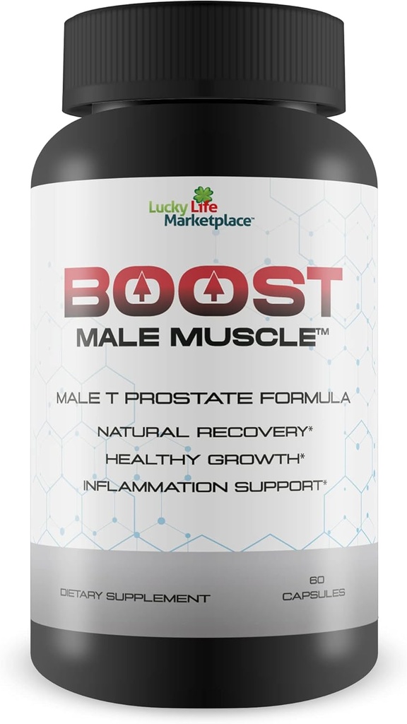 Boost Male - Maks styrke prostata støtte for menn - Fremme full blender tømming dag & natt - Støtte Forbedret blodstrøm med grønn te - Prostata helse supplement for menn - urinstøtte