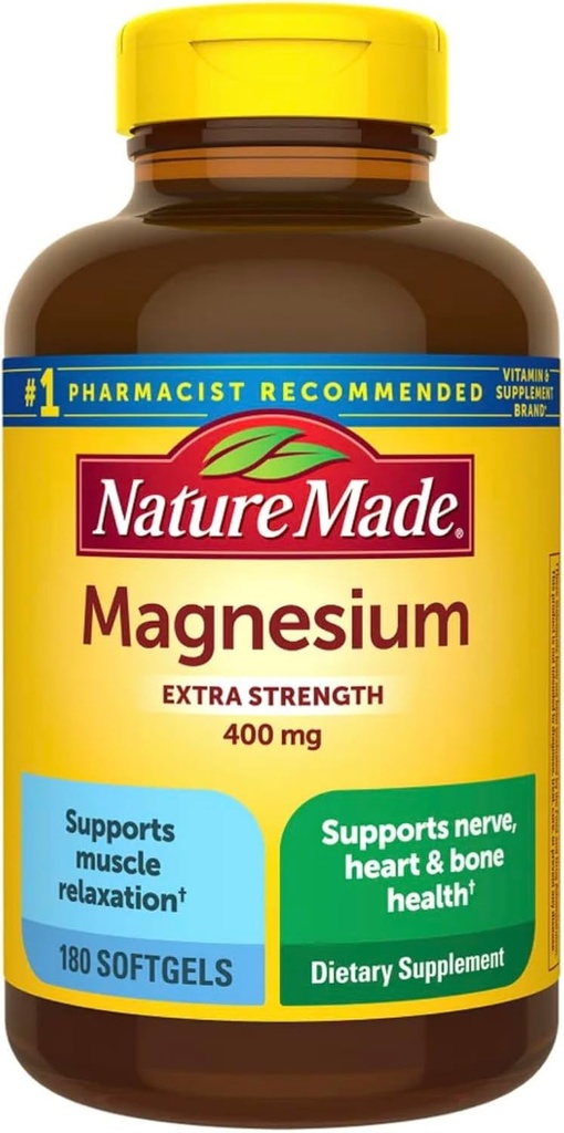 Natur laget Extra Styrke Magnesium 400 mg., 180 Softgels