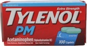 TYLENOL PM Ekstra styrke smerte Reliever / natt søvnhjelp kapler 100 ea