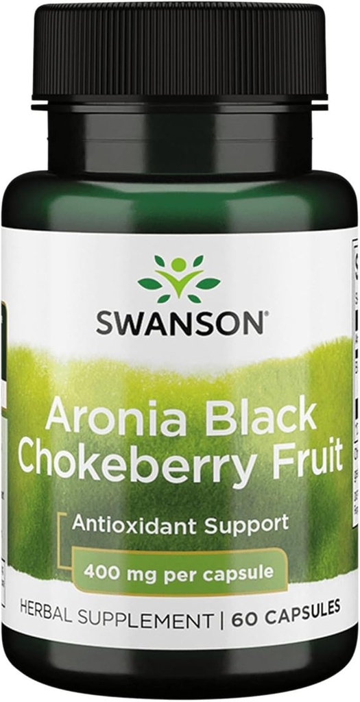 Swanson Full Spectrum Aronia (Chokeberry) 400 Milligrams 60 Kapsler