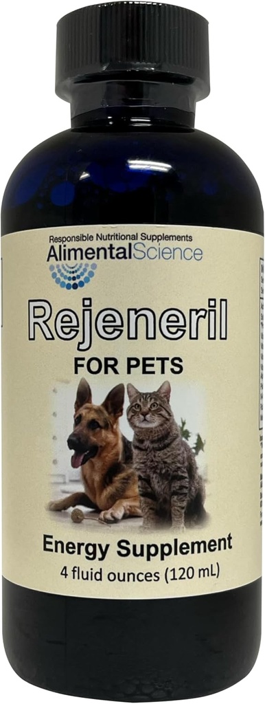 Rejeneril-FP 4oz opp til 240 serveringer naturlig lindre tretthet i kjæledyr øker energi normal aptit immun støtte hund katt & kjæledyr formulering antioksidant vitamin Mineral Supplement Longevity Vitalitet