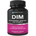Pure DIM Supplement 250mg Diindolmetan Plus BioPerine og Dong Quai - Hormon Balance støtte for kvinner og menn, Menopause og østrogen støtte - 90 vegetariske kapsler