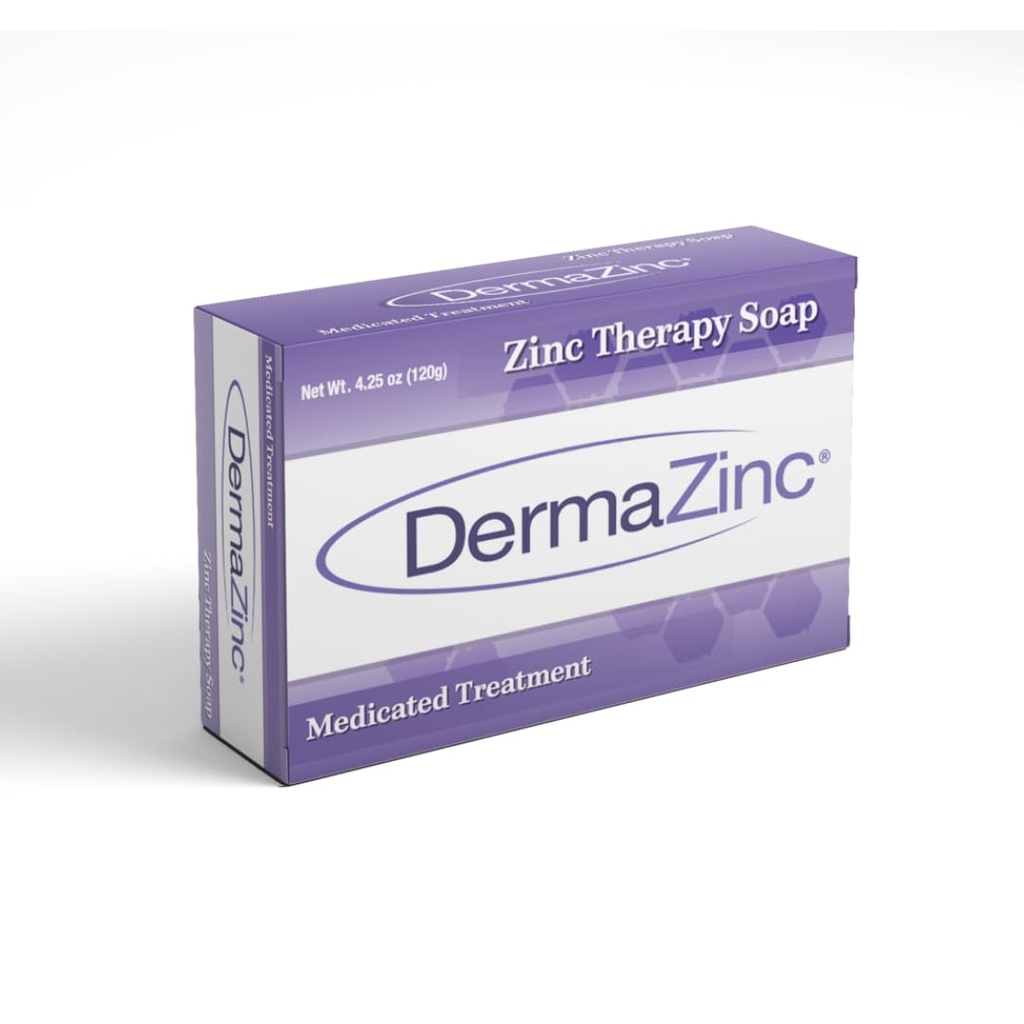 DermaZinc Therapy Soap, Sink Soap for hud, Hudlidelse Relief for psoriasis, dermatitt, eksem og andre tilstandssymptomer