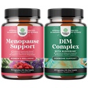 Bundle of Total Menopause Supplement - Hot Flashes Relief - Dong Quai Vitex Chaste Berry og Black Cohosh og ren DIM med Bioperine - Diindolylmetan Testosteron Kompleks med Broccoli Blomster