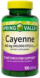 Spring Valley Cayenne Kapsler 455 MG 40000 STU 100 greve