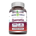 Amazing Formulas Quercetin 500mg 120 Veggie kapsler Supplement - Ikke-GMO - Glutenfri - Støtter generell helse og velvære