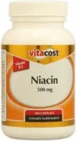 Vitacost Niacin (Vitamin B-3) - 500 mg - 100 kapsler