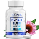 Lympatisk støtte Supplement, lymfatisk dressing kosttilskudd med Dandelion, Burdock, Echinacea, sitron og mer, lymfesystem støtte for menn og kvinner - 60 kapsler