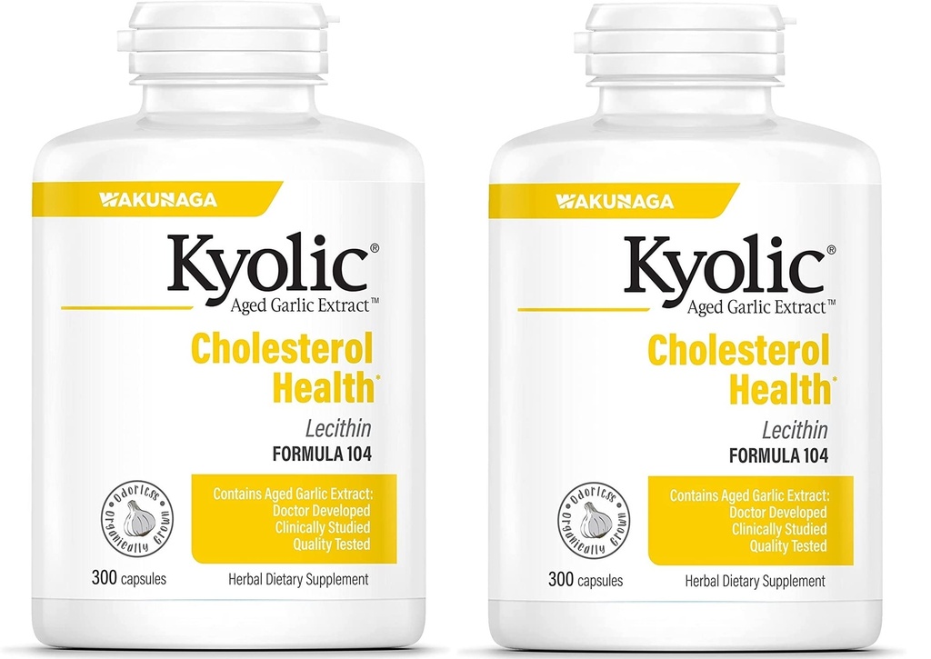 Kyolisk #104 hvitløk ekstrakt med lecithn 300 hette (two-pack)