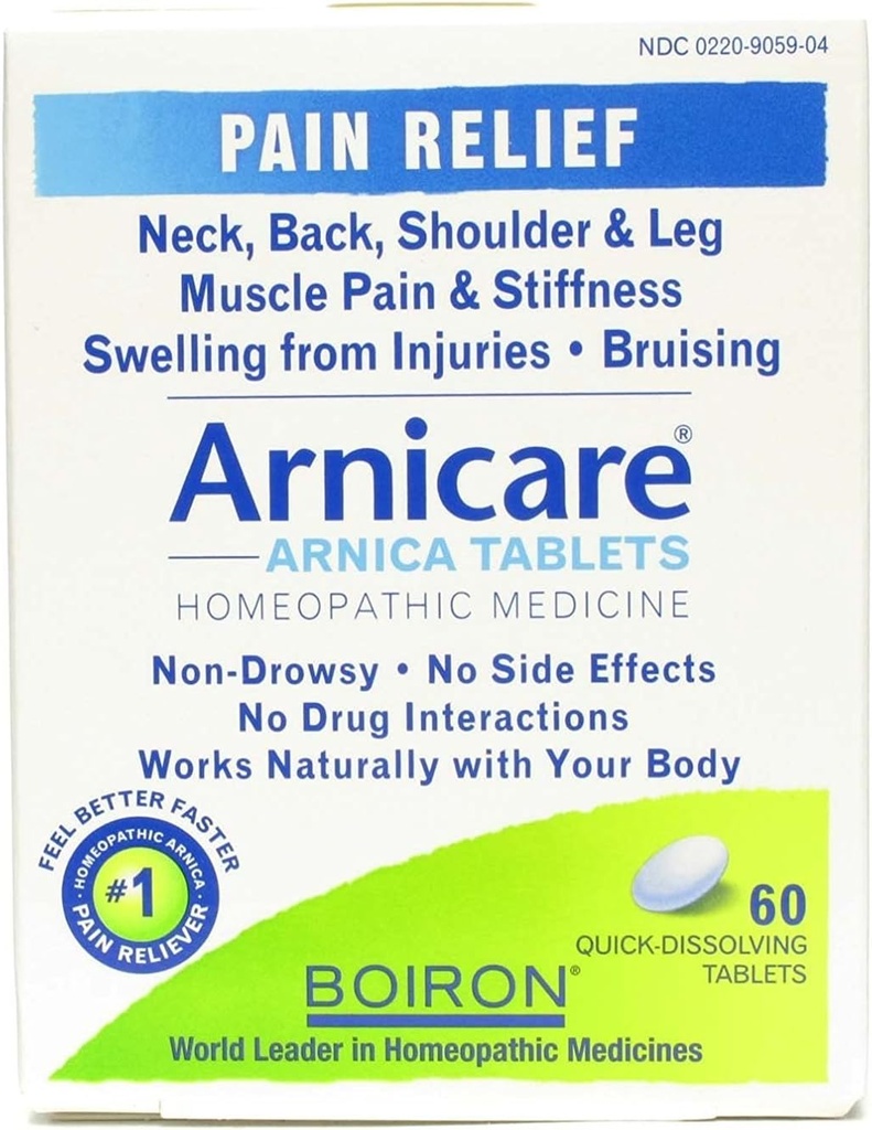 Boiron Arnicacare Arnica tabletter 60 ea (pakke med 3)