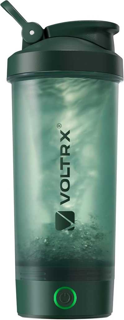 VOLTRX Protein Shakerflaske, Merger USB C Oppladbar elektrisk proteinshakemikser, Shaker kopper for proteinshake og måltid erstatningshake, BPA gratis, 24oz