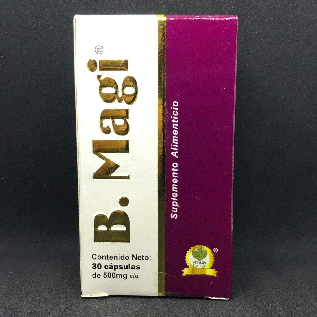 B Magi 30 Cap 500 MG Elimina Tallas, Piede Peso!