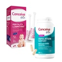 Conceive Plus Fertilitet Lubricant 8 x 4 Gram Applikatorer og ovuleringsstøtte Inositol Supplement 120 Count Bundle