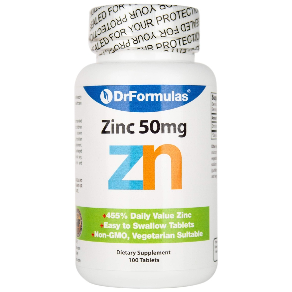 DrFormulas sink for Acne 50mg Supplement med Chelated Zink Oxid Citrate, 100 dagers forsyning (tabeller ikke Lozenges, gluconate, eller Picolinat)