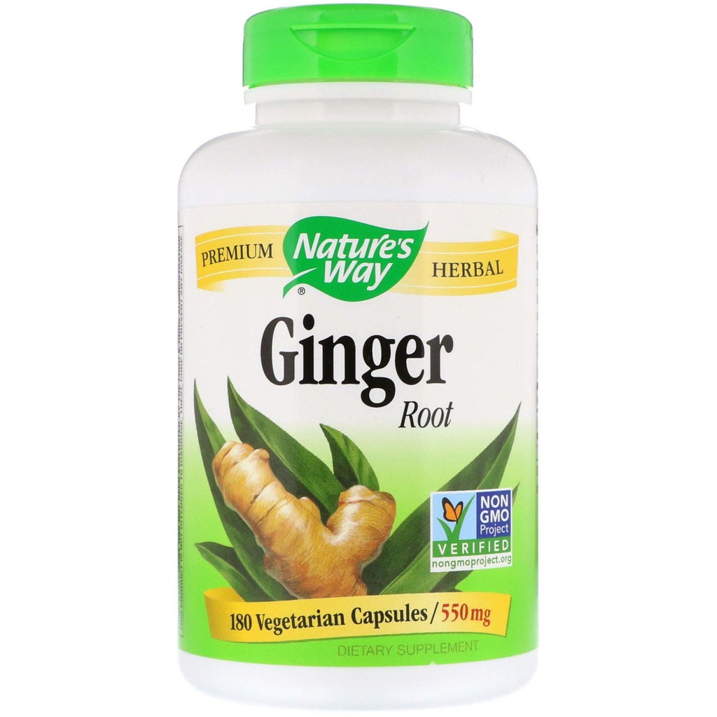 Naturens vei Ginger Root 550 mg, Kapsler 180ea