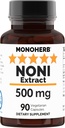 NONI Extract 500 mg - 90 Veg Kapsler - Morinda Citrifolia - 90 Serveringer