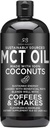 Radha Beauty Premium MCT olje laget bare av ikke-GMO kokosnøtter - 15.8oz. Keto, Paleo, Glutenfri og vegansk godkjent.