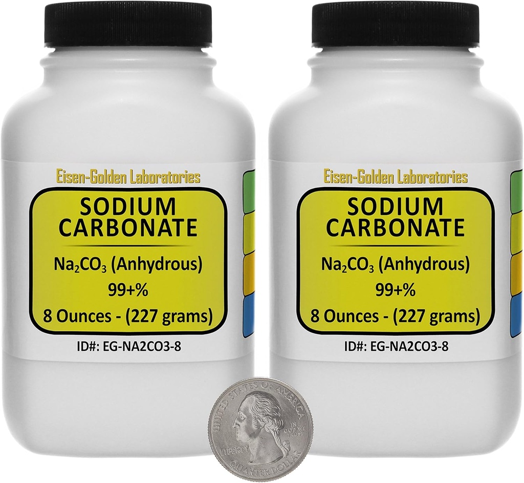 Natriumkarbonat [CNa2O3] 99+% ACS Grade pulver 1 Lb i to rom-Saver flasker