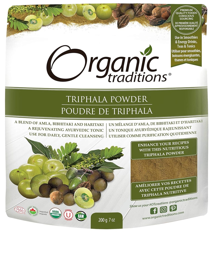 Organiske tradisjoner Organisk pulver, Tripala, 7 Ounce