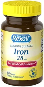 Rexall Ferrous Sulfate Iron 28 Mg - Tabletter, 60 Ct