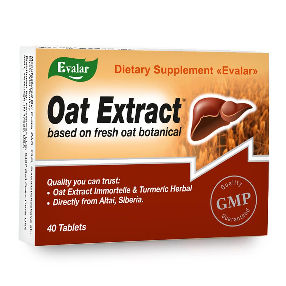 Evalar Oat Ekstrakt Immortelle Turmeric Urter Ovesol Sibirn 40 Tabs