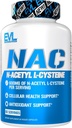 Evlution Nutrition NAC N-Acetyl L-Cysteine - 600mg N-Acetyl L-Cysteine Per Serving - Antioksidant Support - Helsestøtte - Kosttilskudd - Vegan & Glutenfri - 60 Veggie Capsules - 60 Services