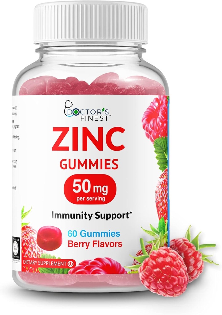 Sink 50mg Gummies – Vegetarisk, GMO Gratis & Glutenfri Vitamin – Great Tasting Berry Flavor Pectin Chews – voksen kosttilskudd – 60 tall [30 doser]
